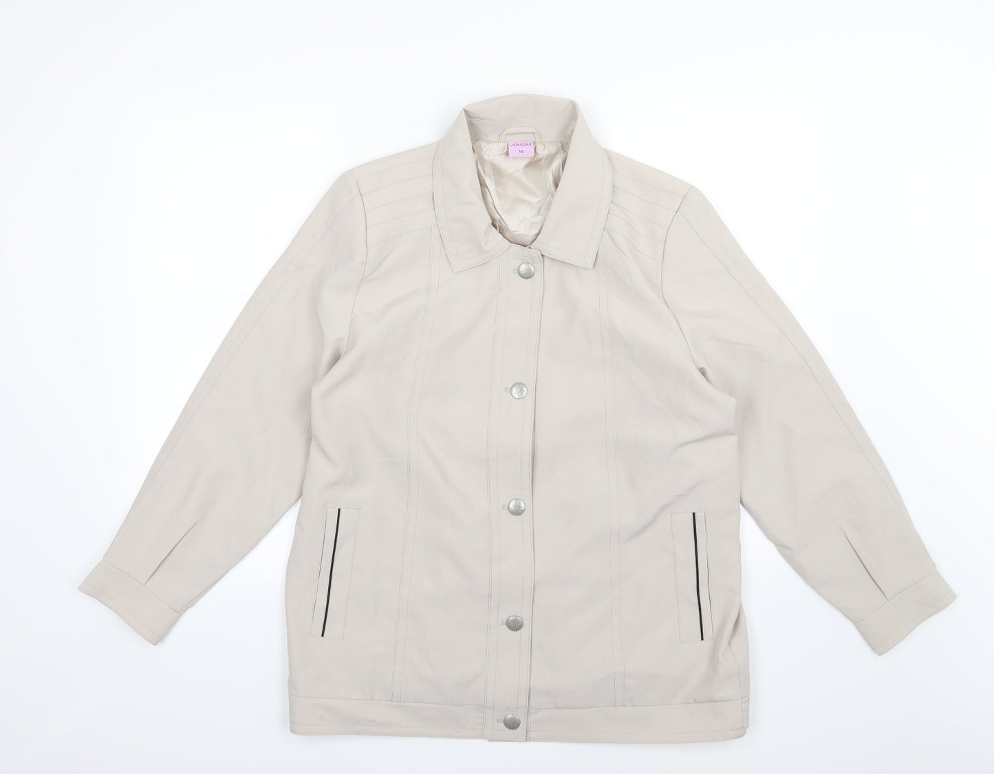 Womens UK Size 14 Amalina Beige Jacket