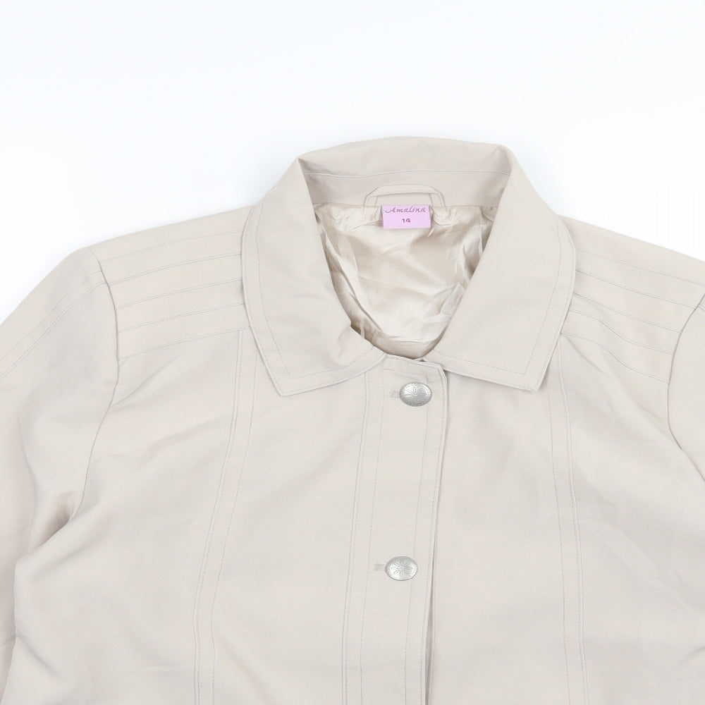 Womens UK Size 14 Amalina Beige Jacket