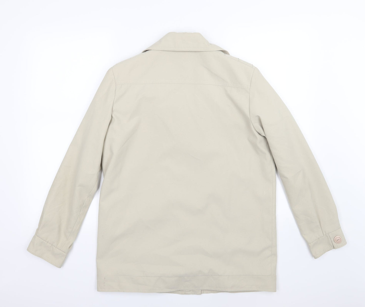 Womens UK Size 10 Finesse Beige Overcoat