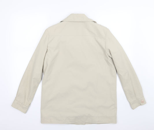 Womens UK Size 10 Finesse Beige Overcoat
