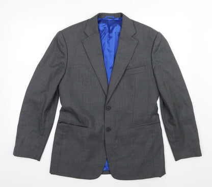 Mens UK Size 36 Preworn Regular Grey Suit Jacket