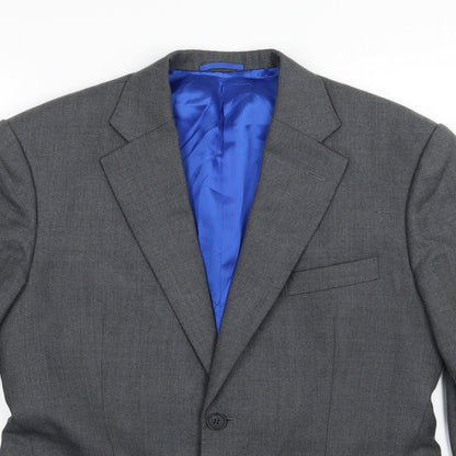 Mens UK Size 36 Preworn Regular Grey Suit Jacket