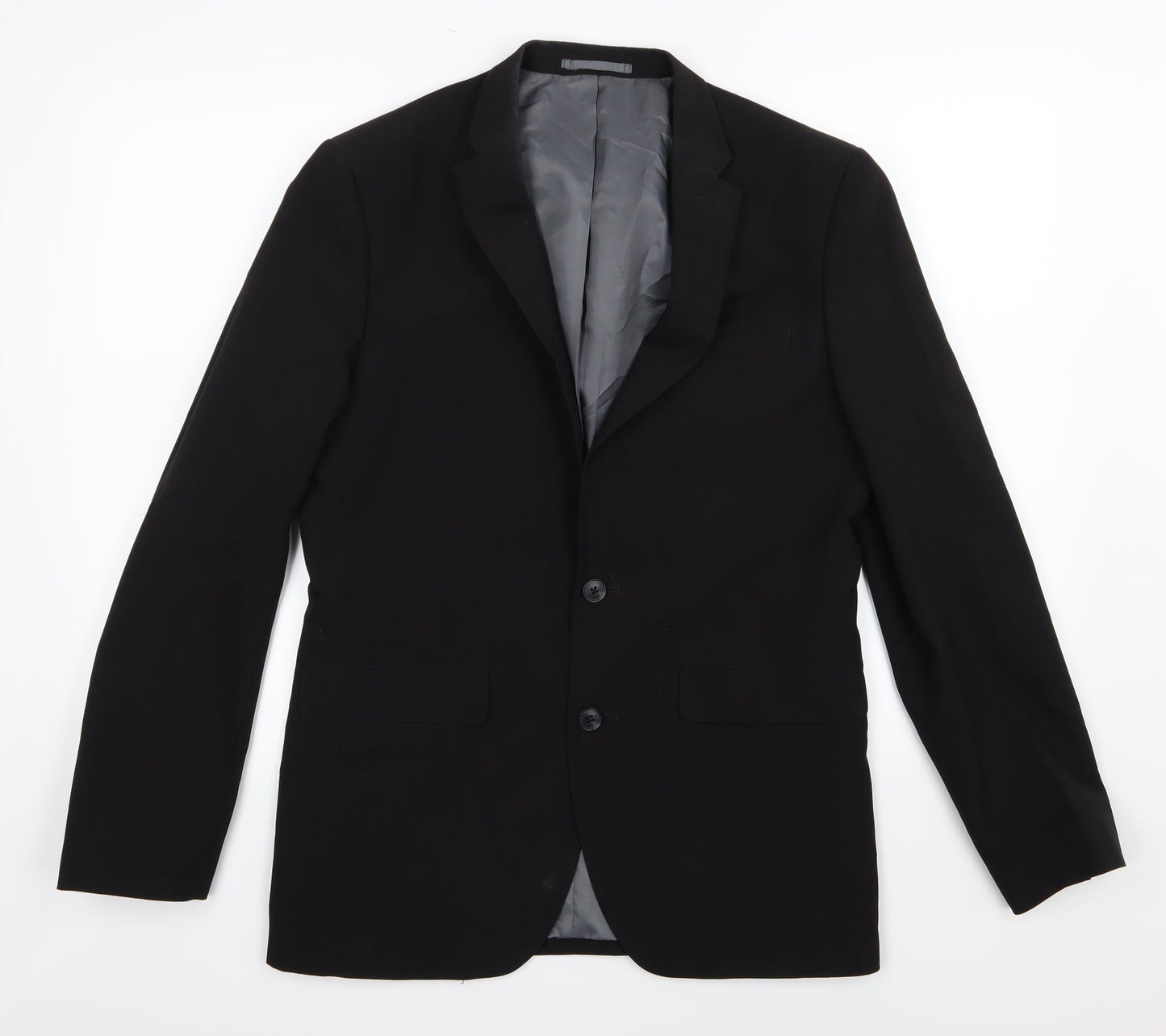 Mens UK Size 38 Cedar Wood State Regular Black Suit Jacket