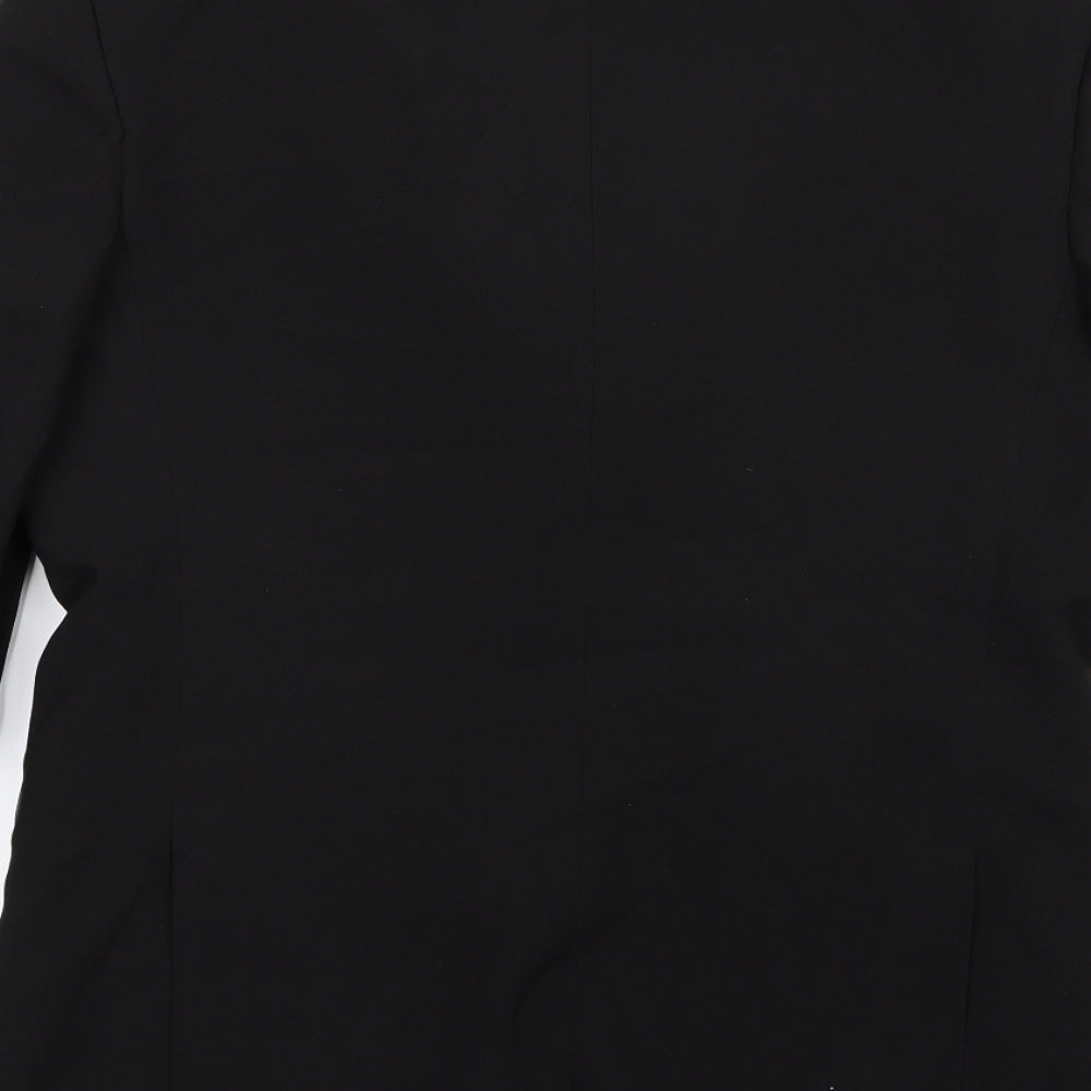Mens UK Size 38 Cedar Wood State Regular Black Suit Jacket