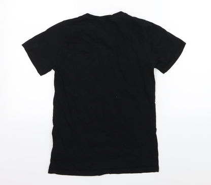 Womens UK Size 6 New Look Black Basic T-Shirt