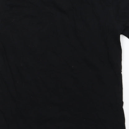 Womens UK Size 6 New Look Black Basic T-Shirt