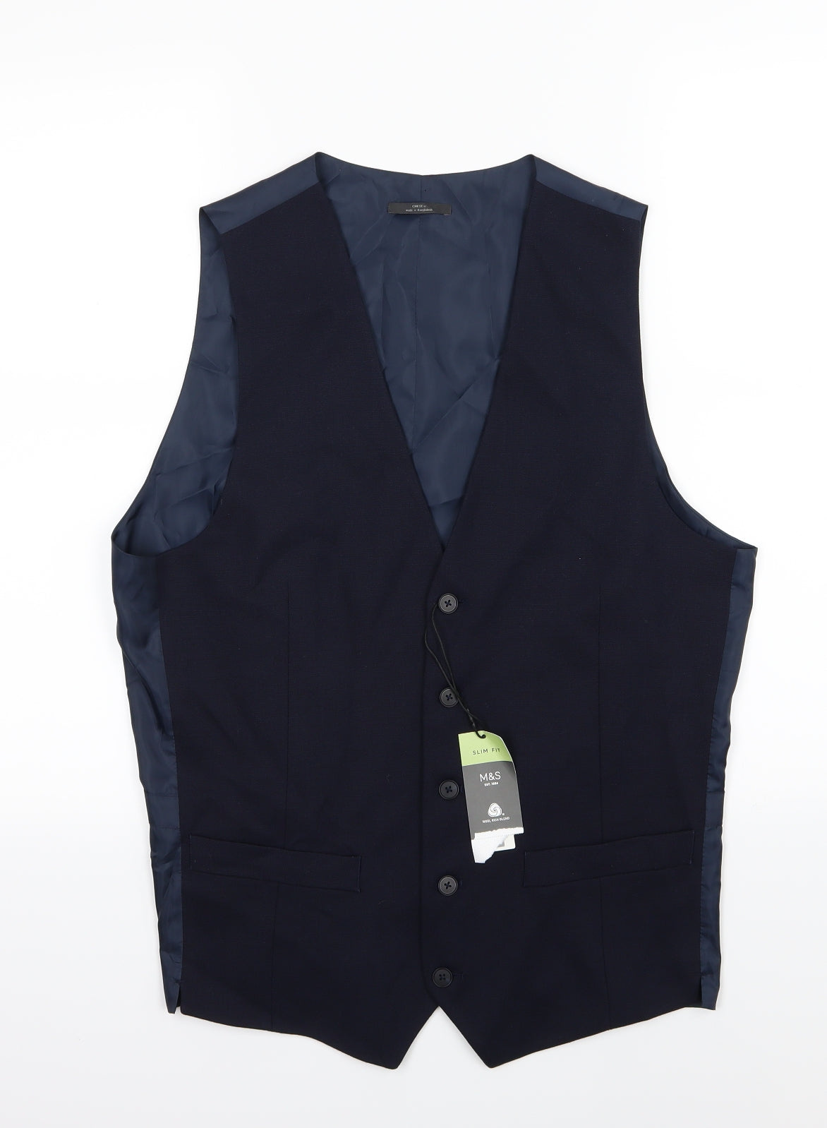 Mens UK Size M Marks and Spencer Regular Blue Suit