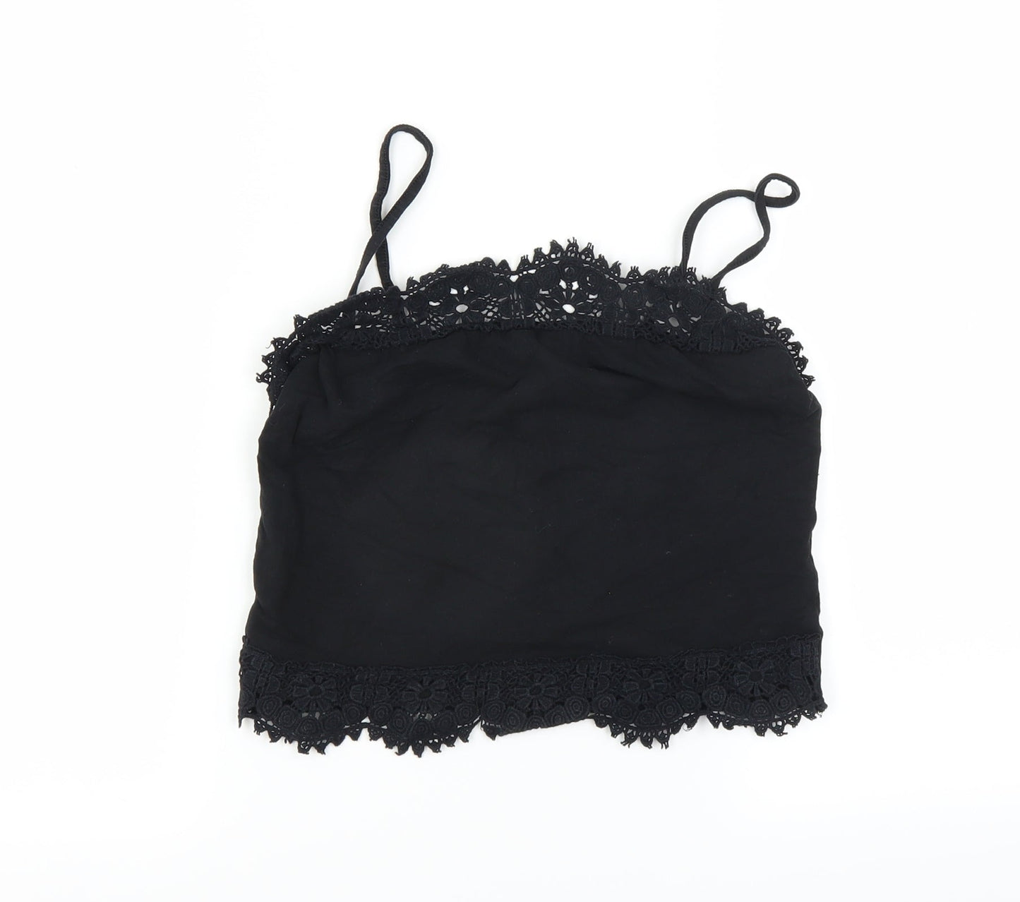 Womens UK Size 12 New Look Black Camisole Blouse
