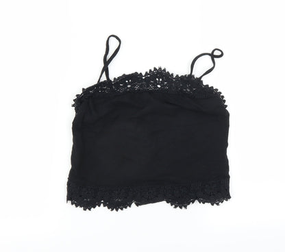 Womens UK Size 12 New Look Black Camisole Blouse