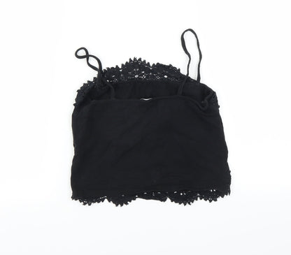 Womens UK Size 12 New Look Black Camisole Blouse
