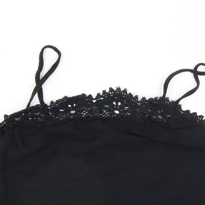 Womens UK Size 12 New Look Black Camisole Blouse