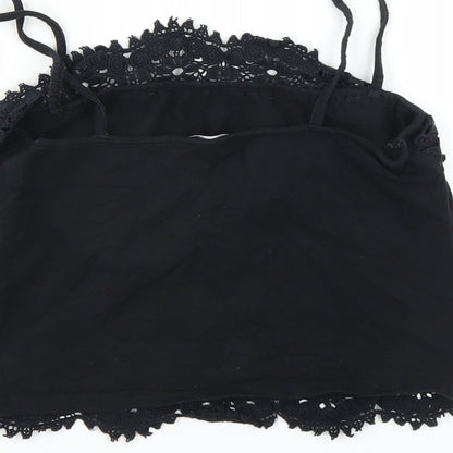 Womens UK Size 12 New Look Black Camisole Blouse