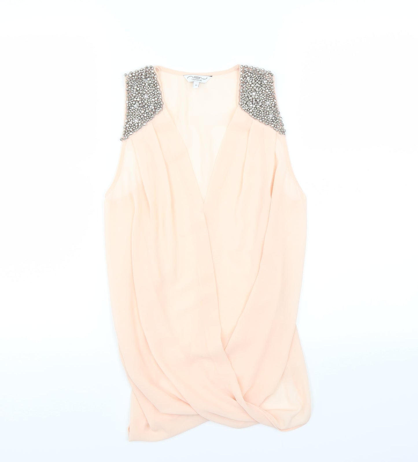 New Look Womens Pink   Basic Blouse Size 8