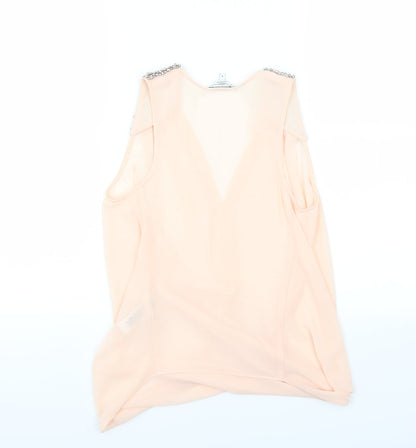 New Look Womens Pink   Basic Blouse Size 8