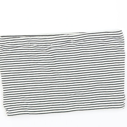 Primark Womens Black Striped  Cropped T-Shirt Size XS