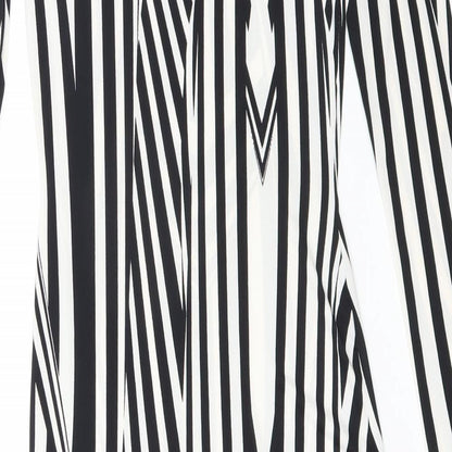 Topshop Womens Black Geometric  Bodycon  Size 8