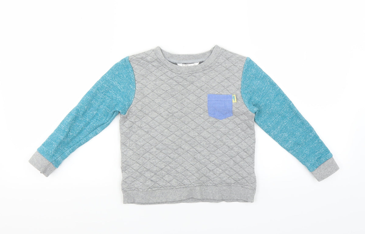 M&Co Boys Grey   Pullover Sweatshirt Size 2-3 Years