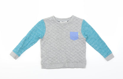 M&Co Boys Grey   Pullover Sweatshirt Size 2-3 Years