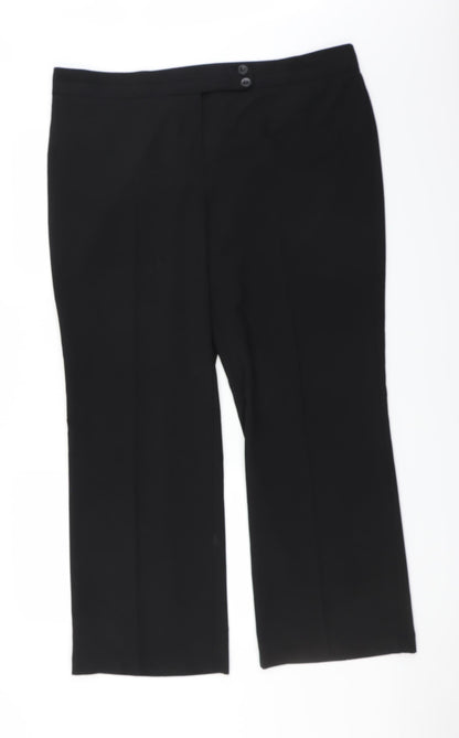 George Womens Black   Trousers  Size 42 L30 in