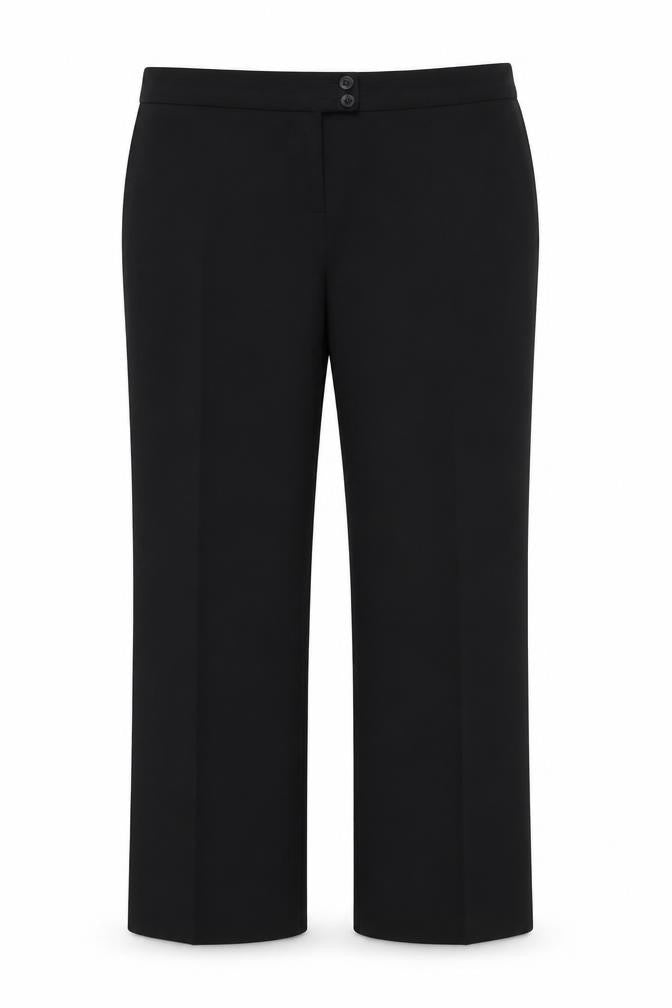 Womens UK Size 42 George Regular Fit  Black Trousers