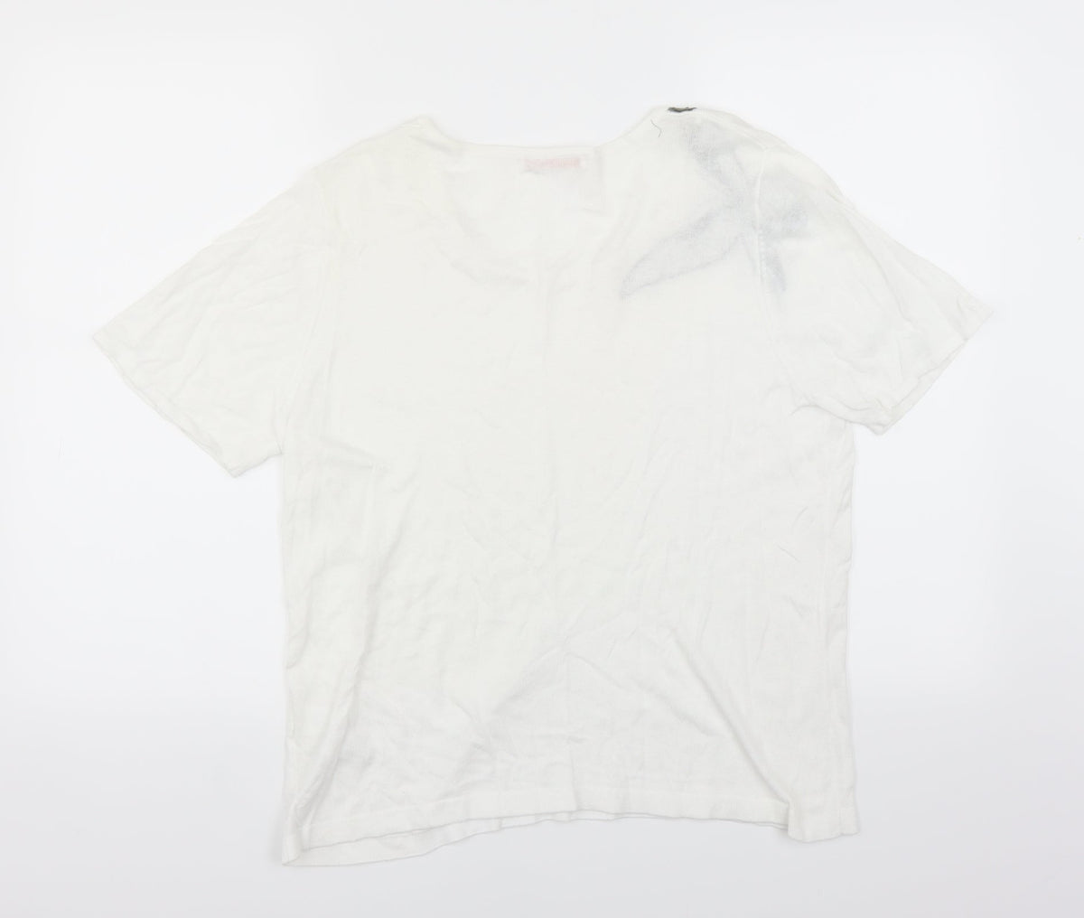 Anna Rose Womens White   Pullover Jumper Size L  - BUTTERFLY