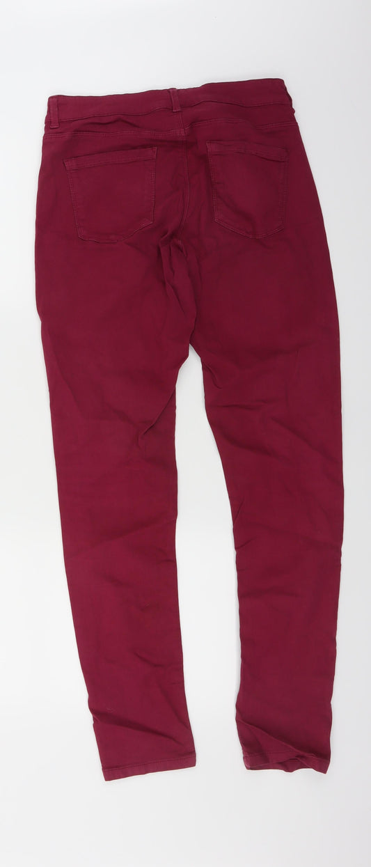 Oasis Womens Purple   Skinny Jeans Size 14 L31 in