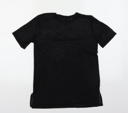 Womens UK Size 8 New Look Black Basic T-Shirt