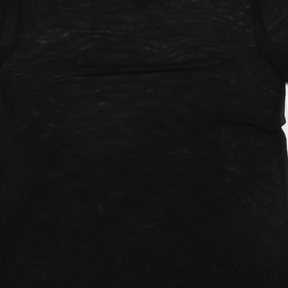 Womens UK Size 8 New Look Black Basic T-Shirt