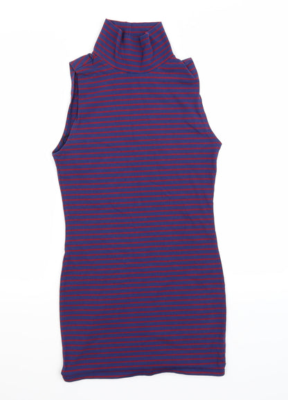 FOREVER 21 Womens Purple Striped  Tank Dress  Size M