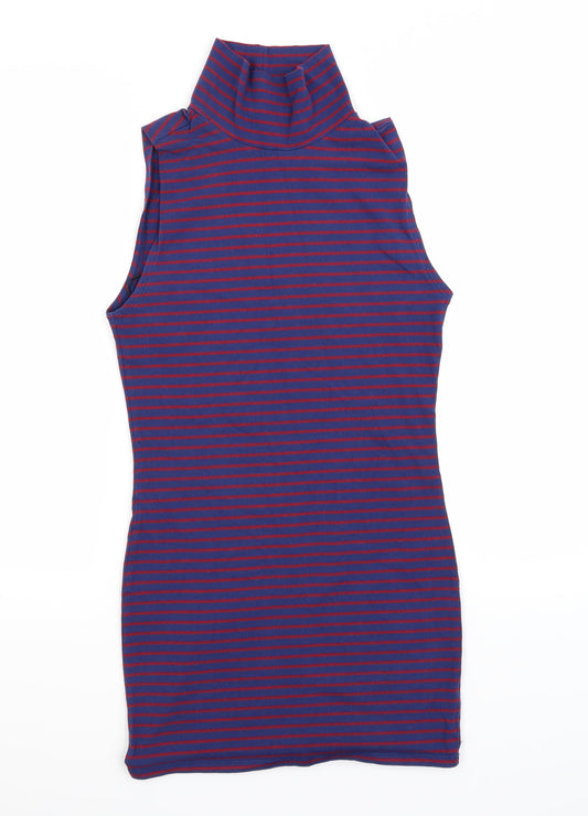 FOREVER 21 Womens Purple Striped  Tank Dress  Size M