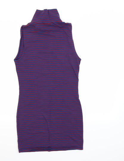 FOREVER 21 Womens Purple Striped  Tank Dress  Size M