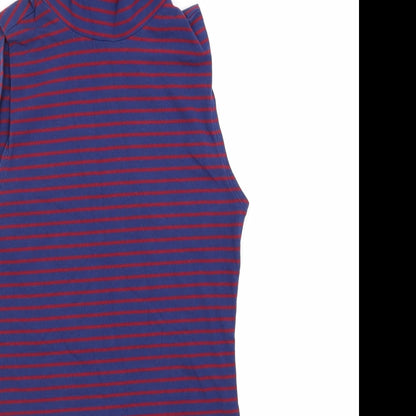 FOREVER 21 Womens Purple Striped  Tank Dress  Size M