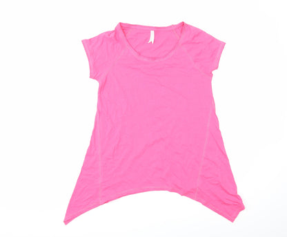 Womens UK Size 10 Marks and Spencer Pink Basic T-Shirt