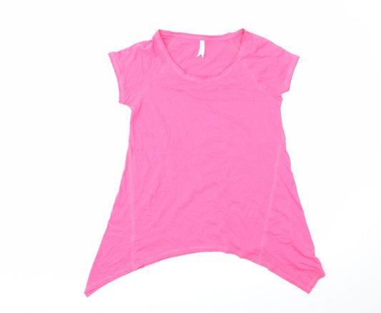 Womens UK Size 10 Marks and Spencer Pink Basic T-Shirt