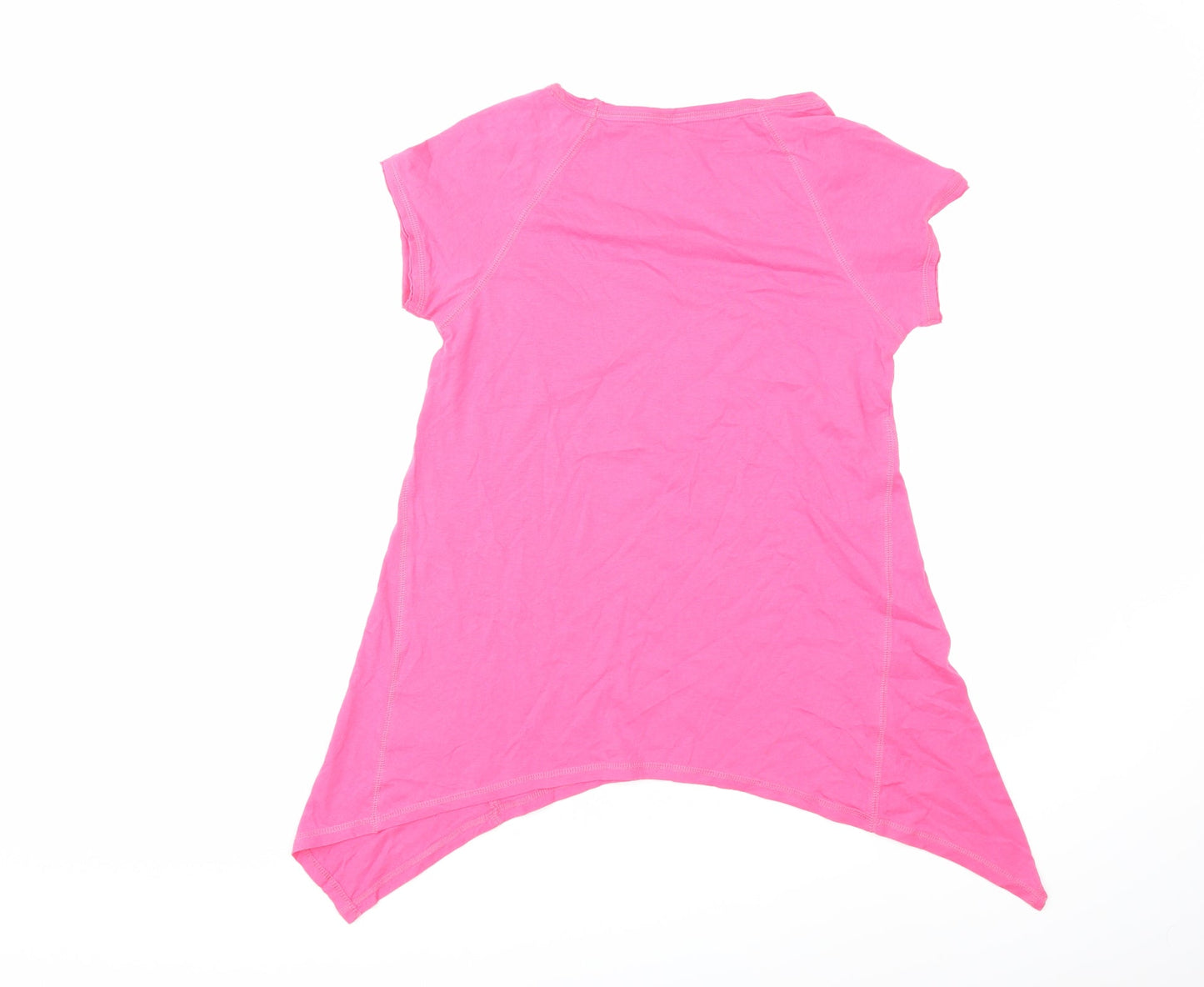 Womens UK Size 10 Marks and Spencer Pink Basic T-Shirt