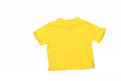 Zara Baby Yellow   Basic T-Shirt Size 12 Months