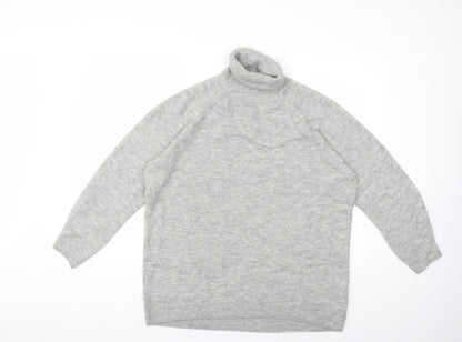 H&M Womens Grey  Knit Pullover Jumper Size M