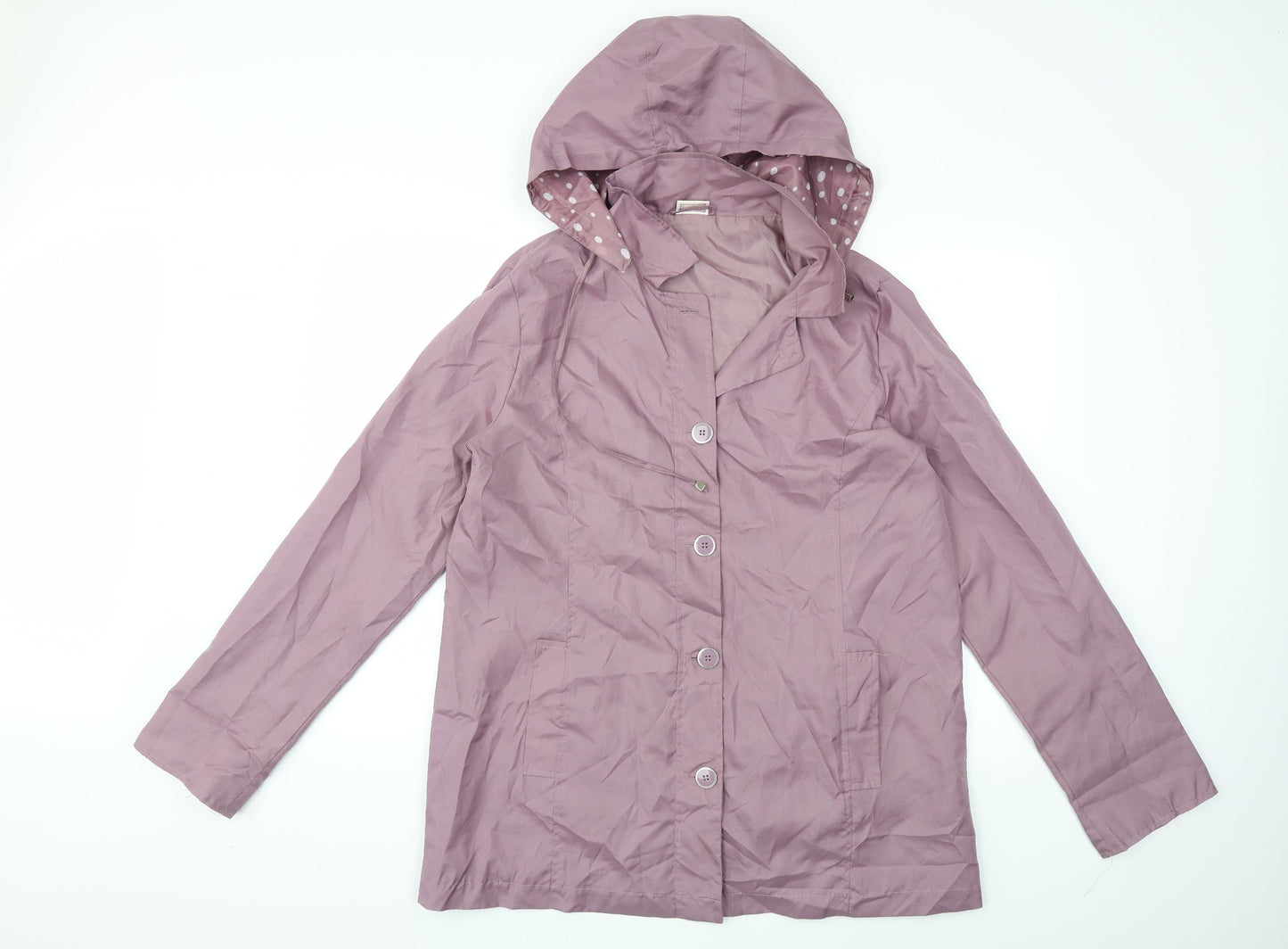 Womens UK Size 16 Anne De Lancay Purple Overcoat