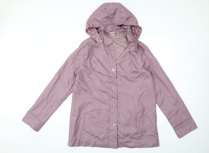 Womens UK Size 16 Anne De Lancay Purple Overcoat