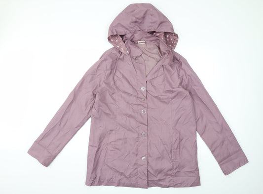 Womens UK Size 16 Anne De Lancay Purple Overcoat