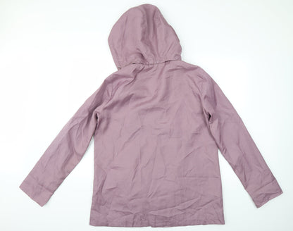 Womens UK Size 16 Anne De Lancay Purple Overcoat