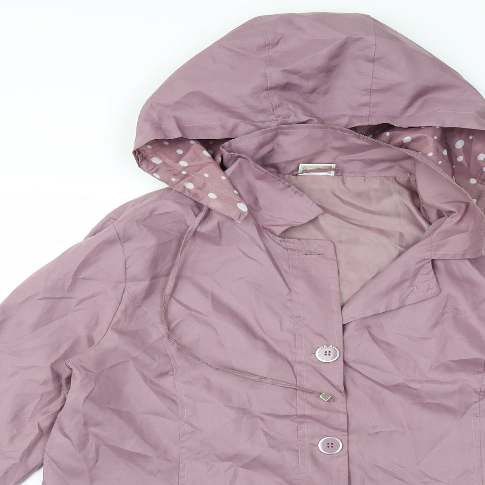 Womens UK Size 16 Anne De Lancay Purple Overcoat