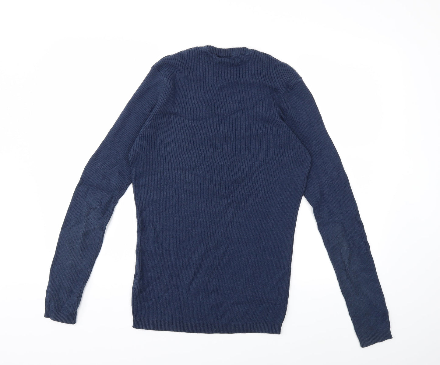 New Look Mens Blue  Knit Pullover Jumper Size M