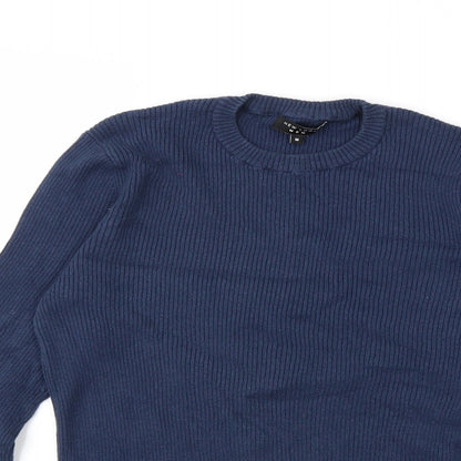 New Look Mens Blue  Knit Pullover Jumper Size M