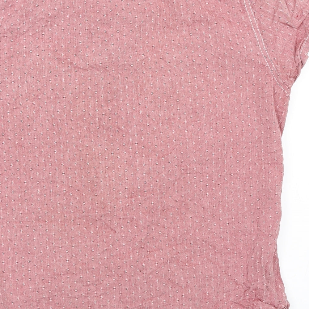 Angelo Litrico Mens Red    Button-Up Size M