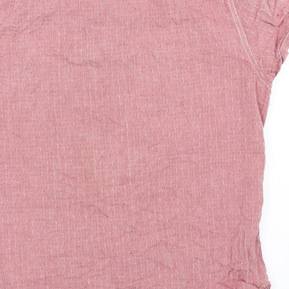 Angelo Litrico Mens Red    Button-Up Size M