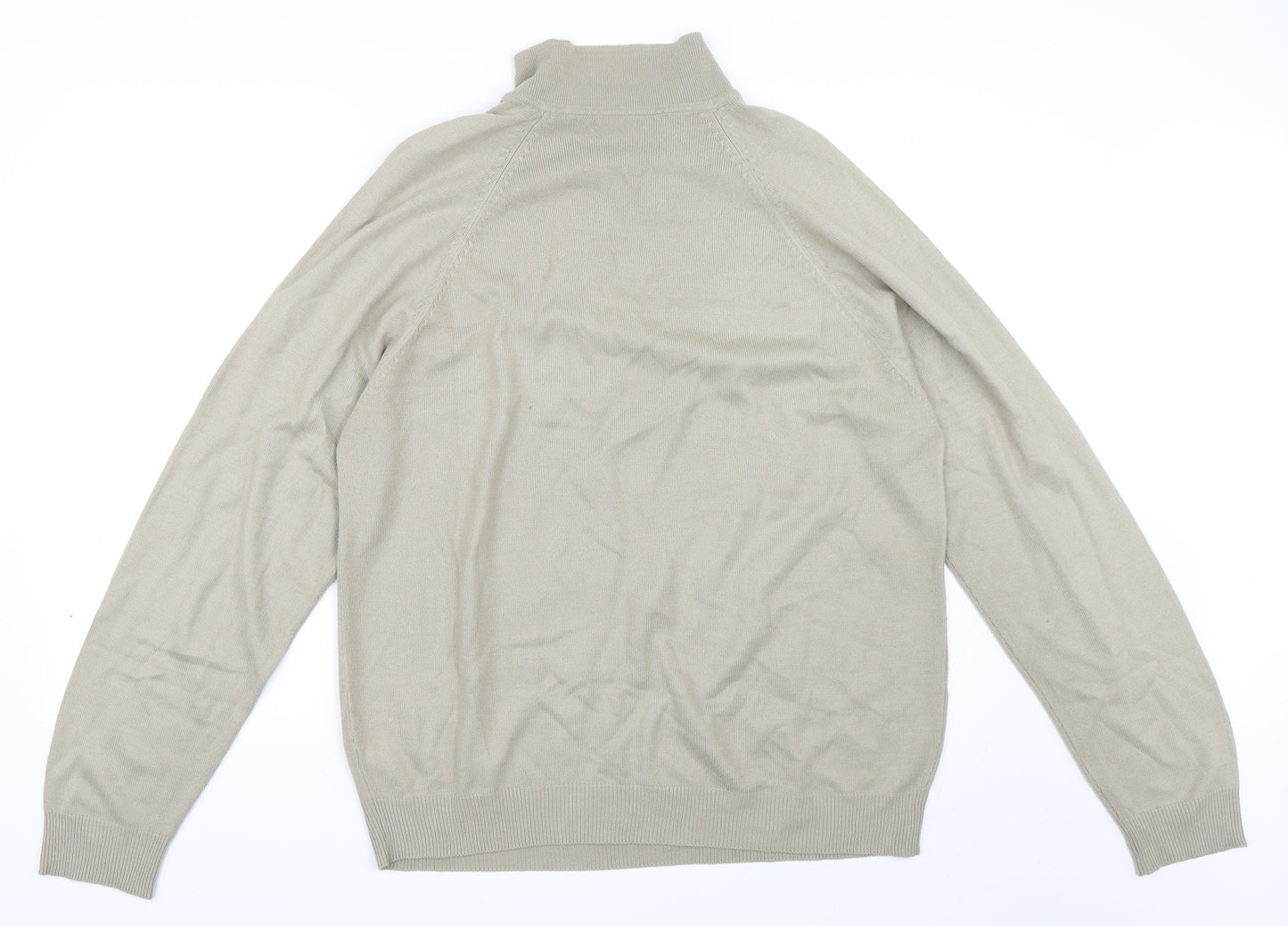 BHS Mens Green   Henley Jumper Size M