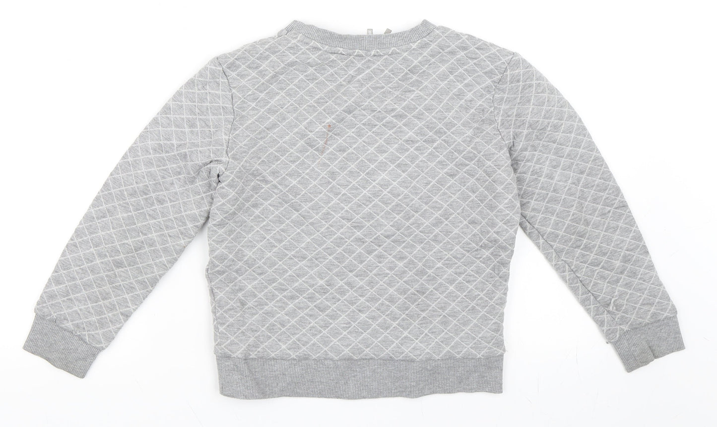 Preworn Girls Grey   Pullover Sweatshirt Size 10 Years
