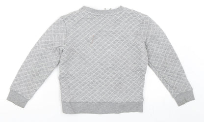 Preworn Girls Grey   Pullover Sweatshirt Size 10 Years
