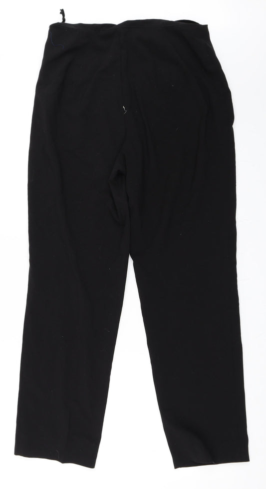 Womens UK Size 14 Marks and Spencer Regular Fit  Black Trousers